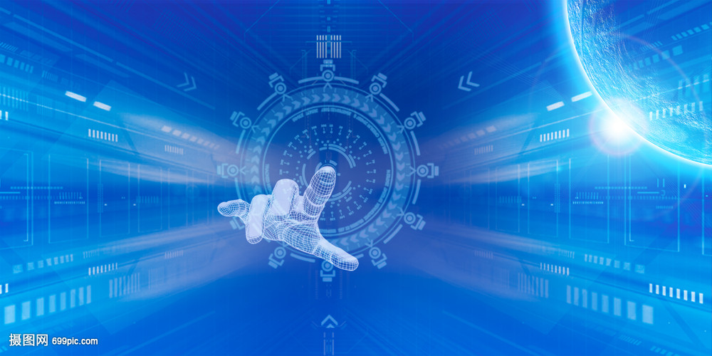 科技banner素材背景海報(bào)